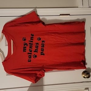 Torrid graphic tee "my valentine has paws " plus size 2.